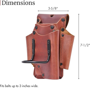 Vente en gros Nouveau design Porte-marteau magnétique robuste Porte-marteau avec clip de ceinture Construction en acier durable pour ceintures à outils - Product Image 3