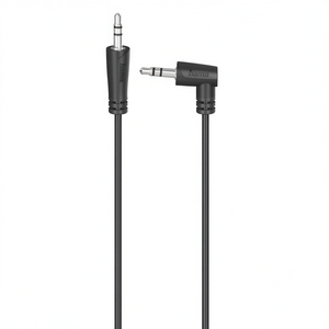 Cable de Audio y Video con Conector Jack 3.5 Negro de 90 Grados y 0.5m de Longitud, Modelo 00205285 - Product Image 2