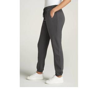 Automne-hiver pantalons décontractés pour femmes avec avant plat Style coupe ample lavage léger mélange épais laine cordon fermeture BD - Product Image 4