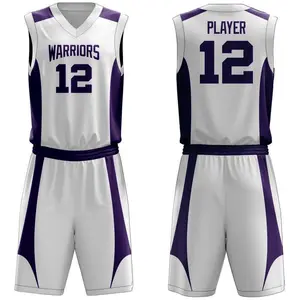 Düşük MOQ takım eğitim fabrikası 2024 ile basketbol üniforması yeni son tasarım yetişkin boyutu basketbol üniforması