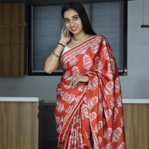 Chất Lượng Cao Cấp Georgette Saree Mới Nhất Thiết Kế Ưa Thích Thêu Chuỗi Ren Làm Việc Bên Cô Gái Lụa Vải Lưới Người Lớn - Product Image 3