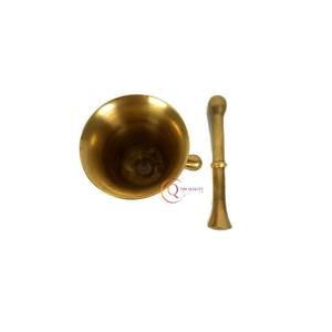 ชุดครกทองเหลืองและสากสำหรับใช้ในร้านอาหารเครื่องครัวทำด้วยมือ - Product Image 4