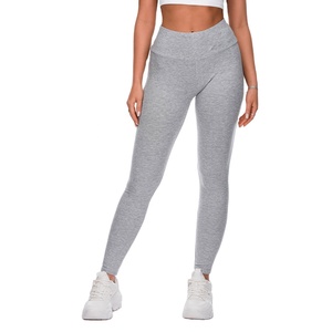 2024 Women's Best Selling Customized Yoga Leggings Factory Made Fitness Wear with Custom Logo on Waist - Product Image 1
