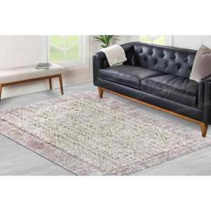 Tapis imprimé à motifs floraux - Design Oushak pour porte d'entrée ou salon, tapis gobelin - Product Image 2