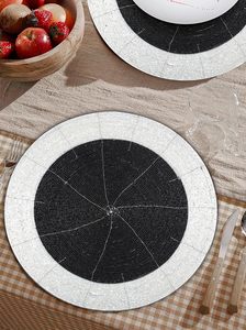 Best Theme Design Rounded Tableware Decorative <b>Placemat</b> Glass <b>Beads</b> Place Mat for Parties and Other Functions - Product Image 6