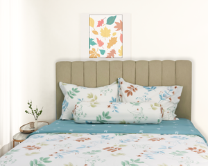 Juego de edredón de lujo de 5 piezas respetuoso con el medio ambiente de venta directa del fabricante Â  ¥ 600s Patrón de plantas de hilo Poliéster tejido moderno - Product Image 2