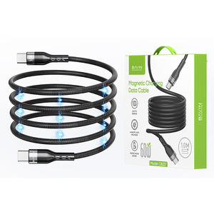 สายเคเบิลแบบ Type C ชาร์จเร็ว60W สายข้อมูลแบบแม่เหล็กสายเคเบิลข้อมูล ctoc อัตราความล้มเหลวต่ำแบบพกพา - Product Image 1
