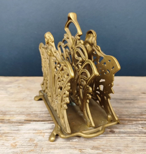 Antique Wood And Brass <b>Tissue</b> <b>Holder</b> Square Restaurant <b>Kitchen</b> Tabletop Decoration Napkin <b>Holder</b> - Product Image 6