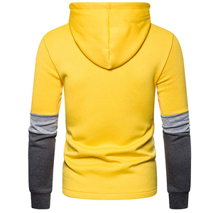 Nouveau Style hommes sweats à capuche pull à manches longues décontracté polaire sweats hiver couleur unie hauts à capuche veste - Product Image 6