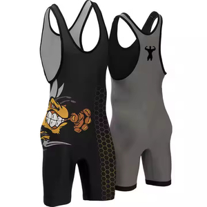 Trajes de Lucha Personalizados para Hombre con Sublimación Impresa, 100% Poliéster, Transpirables, Ligeros y Elásticos para Artes Marciales - Product Image 3