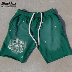 Short d'été de jogging d'extérieur de qualité supérieure pour hommes, lavage à l'acide, nouveau design, attache élastique solide, extérieur entièrement personnalisable - Product Image 3