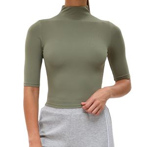 Camisetas de Yoga, Top Deportivo para Gimnasio, Camiseta de Yoga de Manga Corta para Mujer, Ropa de Gimnasio, Ropa Deportiva para Correr, Top Deportivo Transpirable - Product Image 2