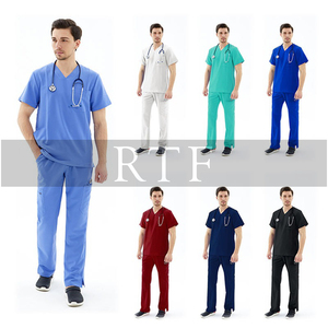 Eco-Friendly Anti-Wrinkle Nurse Uniforms Soft Medical Scrubs <b>Suits</b> Jogger Easy-Care Plus Size Nursing Scrubs Sets - Product Image 5