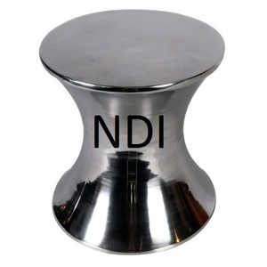 โต๊ะกาแฟโลหะตกแต่งแบบโบราณพร้อมหินอ่อนสีขาวประดับบ้านร้านอาหารโรงแรมตกแต่งงานแต่งงานใช้โต๊ะข้างโซฟา - Product Image 5