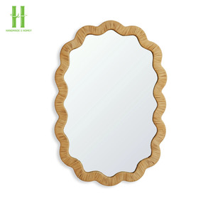 High Quality Best-selling <b>Rattan</b> Mirror Home Decoration Wicker <b>Rattan</b> Wall Hanging Mirror Decorative Vintage Made in Vietnam - Product Image 4