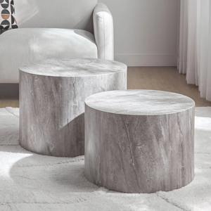 Table cylindrique ronde élégante en or conçue pour les chambres à coucher et les coins décoratifs avec un attrait intemporel - Product Image 4