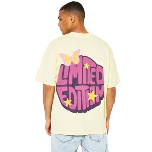 T-shirt streetwear pour homme en coton 100% personnalisé, imprimé en mousse 3D, respirant, séchage rapide, coupe classique, logo de designer, motif uni - Product Image 1