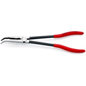 KNIPEX 280 mm <b>Polished</b> Mounting Pliers with <b>Plastic</b> Coating and 45 Bent Tip Multifunction Tools - Product Image 4