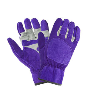 Guantes de trabajo de cuero de grano de piel de cabra y vaca de la mejor calidad Guantes de conductor Funciones anticorte antiimpacto Guantes de seguridad general - Product Image 1