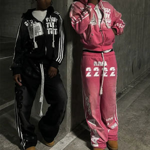 ชุดวอร์มของผู้ชายผ้าเกล็ดปลาผ้าฟริสโตนซีดกันแดดพิมพ์ลายพลอยเทียม - Product Image 1