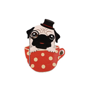 Dễ Thương Con Chó Trong Cốc 3D Nghệ Thuật Trang Trí Tủ Lạnh Nam Châm Phim Hoạt Hình Động Vật Nhựa Nhãn Dán Từ Tính Cho Nhà Bếp Trang Trí Nội Thất Món Quà - Product Image 6