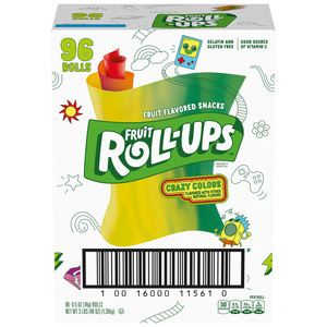 Fruit Roll-Ups 72 rollos Tropical Tie-Dye Fresa (1,02 kg) - Product Image 2