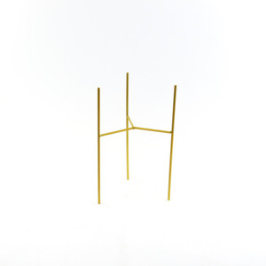 META011GD - Reversible Gold Metal Vase <b>Stand</b> - 10.25 H - Product Image 2