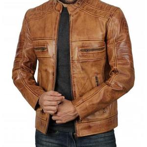 Chaqueta de Cuero para Hombre de Alta Calidad, Chaqueta de Motociclista al por Mayor, Diseño y Logotipo Personalizados, Empaque Premium - Product Image 2