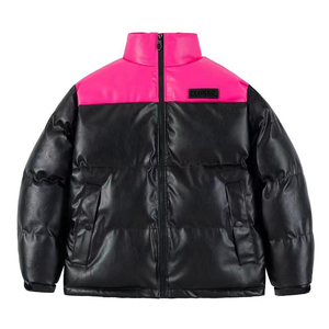 Manteaux OEM personnalisés, veste matelassée à bulles, manteau en cuir PU personnalisé pour hommes, veste matelassée chaude pour l'hiver - Product Image 3