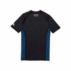 Custom Logo High Quality Wholesale Fitness Swim Shirts <b>Rashguard</b> Printed Short Sleeve Sportswear Polyester Adults Rash Guard - Product Image 2