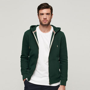 Sudadera con Capucha Personalizada de Algodón Grueso para Hombre, Estilo Urbano, con Bolsillo Tipo Canguro y Diseño de Capucha Ajustable - Product Image 1