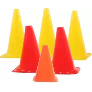 Plastic Handy Soccer Drill Agility Disc Cone Agility Training Pe Soft Plastic Soccer Training Logo Available Disc Marker Cones