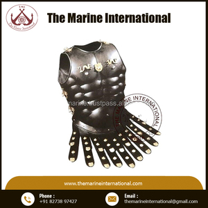Armadura Musculosa Griega Medieval Negra Antigua, Hecha a Mano en Metal, Talla Adulto y Usable - Product Image 3