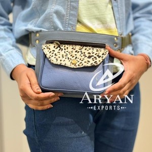 ใหม่ตะวันตกแฮนด์เมดรีไซเคิลหนังเอวกระเป๋าเข็มขัดที่สามารถปรับที่ไม่ซ้ํากันวินเทจสไตล์ Fanny Pack สะโพกปรับเอวกระเป๋า - Product Image 1