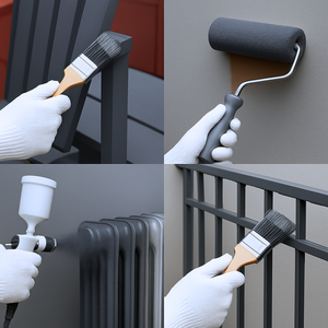 Ecolux 2.5 L <b>Grey</b> Acrylic Enamel Ecological Water-Based <b>Paint</b> for <b>Wood</b> and Metal Glossy Finish - Product Image 5