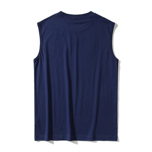 เสื้อกล้ามออกกำลังกายในยิมของผู้ชายเสื้อกล้ามออกกำลังกายผ้าสแปนเด็กซ์พิมพ์สีทึบและลาย3D - Product Image 1