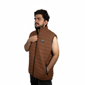 Chaleco Acolchado de Color Sólido de Alta Calidad con Diseño Moderno, Chaleco Acolchado Delantero de Algodón Suave y Duradero, Ajustado, para Hombre - Product Image 4