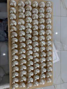 แหวนรองผ้าเช็ดปากเปลือกหอยธรรมชาติทำมือ ผิวขัดเงา สไตล์ชายทะเล ของตกแต่งโต๊ะอาหาร สำหรับผู้ค้าส่งและผู้ซื้อ - Product Image 5