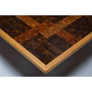 Table basse en mosaïque du milieu du siècle, meubles en bois pour salon, bureau d'hôtel de Aqma Furniture - Product Image 5