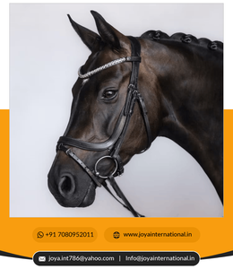 Accesorios de cuero para montar decorativos elegantes personalizados, brida de caballo tipo occidental para caballete de la India, brida plegable de cuero - Product Image 2