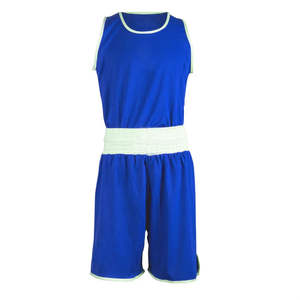 Uniformes de boxe de haute qualité, noir et blanc, séchage rapide, design respirant, fabriqués au Pakistan, unisexe, pour le kickboxing et le MMA - Product Image 6