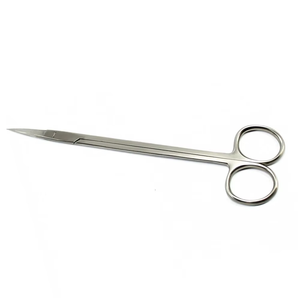 Tijeras de disección quirúrgicas rectas de acero inoxidable Iris, instrumento médico Manual afilado fino para uso clínico - Product Image 5