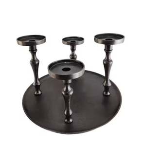 Recién llegado, cobre, aluminio antiguo, decoración navideña, diseño de lujo, portavelas, diseño moderno, soporte de vela hecho a mano personalizado - Product Image 2