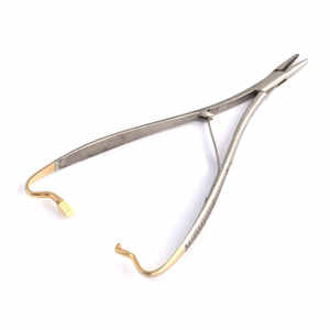 Porte-aiguilles Mathieu orthodontique manuel, anti-acide, en acier inoxydable, outil dentaire de luxe, poignée rembourrée, ensemble d'instruments à 3 mâchoires - Product Image 5