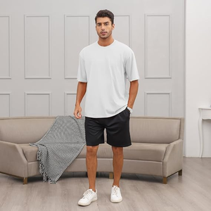 Camiseta pesada de gran tamaño de algodón 100% de alta calidad con impresión personalizada perfecta para toda la temporada camiseta lisa en blanco para hombre - Product Image 5