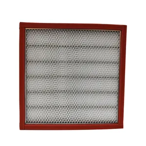 customized oem cleanroom replacement high temperature true h13 h14 mini pleated hepa filter for laboratory