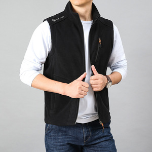 Chaleco transpirable con cuello en V con cuello levantado y bolsillos invisibles Chaleco formal con cremallera Servicios OEM - Product Image 6