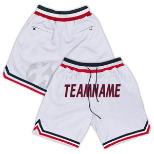 Short de basket-ball d'été respirant en polyester 100% avec sport imprimé avec affichage personnalisé du logo du nom de l'équipe - Product Image 4