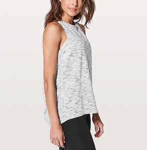 Elegante Top manga menos Yoga traje de secado rápido Fitness Crop Top mujeres entrenamiento suelta gimnasio tanque Activewear - Product Image 6