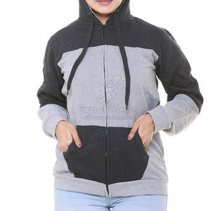 Sudadera con cremallera ligera con tela lisa y ajuste fácil Sudadera con capucha con cremallera transpirable de estilo moderno - Product Image 4